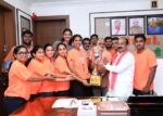 रायपुर : उप मुख्यमंत्री श्री अरुण साव से फेडरेशन कप मिक्स्ड नेटबॉल चैंपियनशिप में रजत पदक जीतने वाले खिलाड़ियों ने की मुलाकात